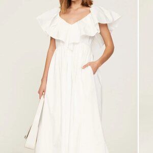 Adam Lippes Collective Eyelet Ruffle Dress